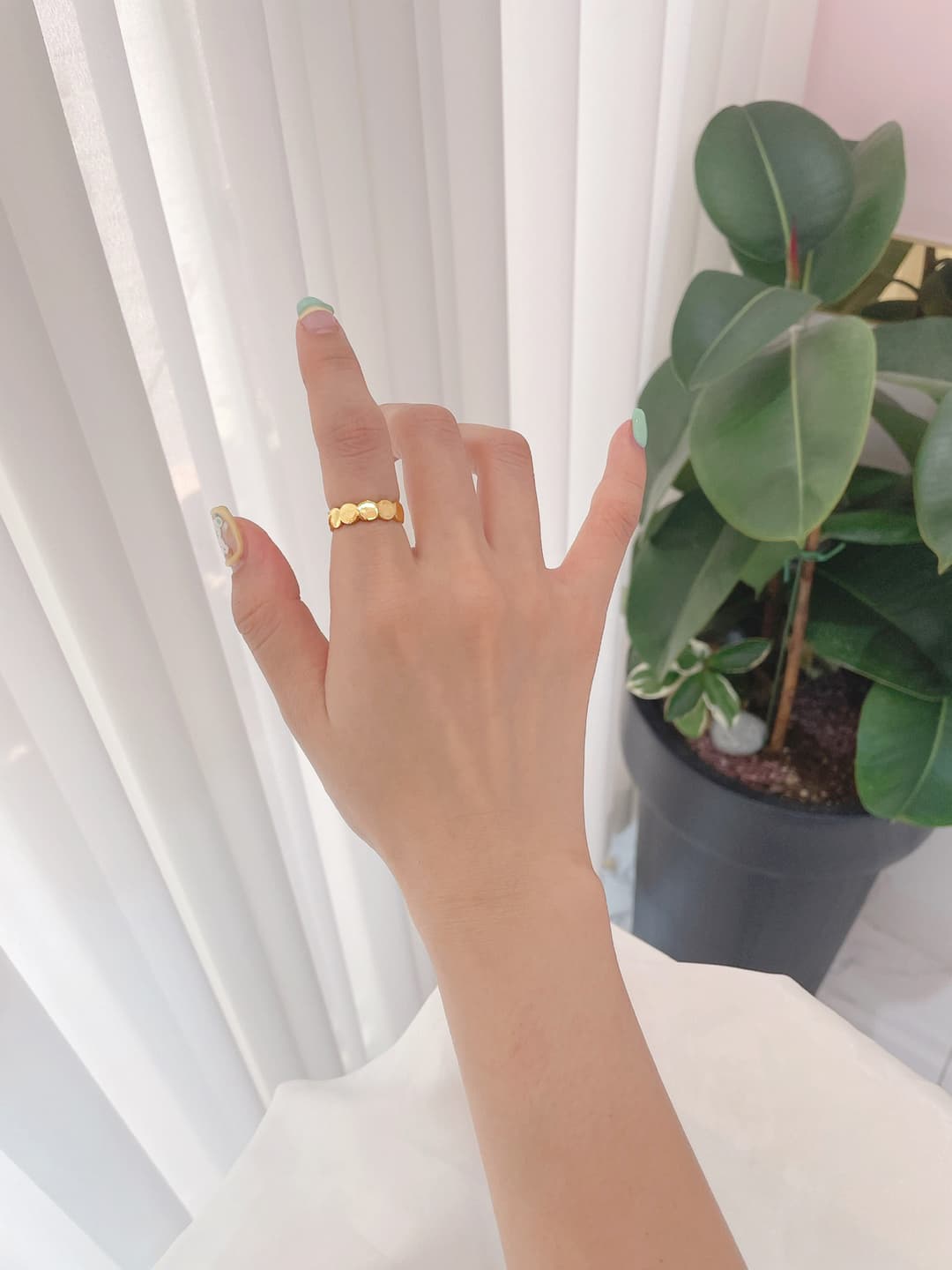 24k 라운드 레일 반지 3.75g